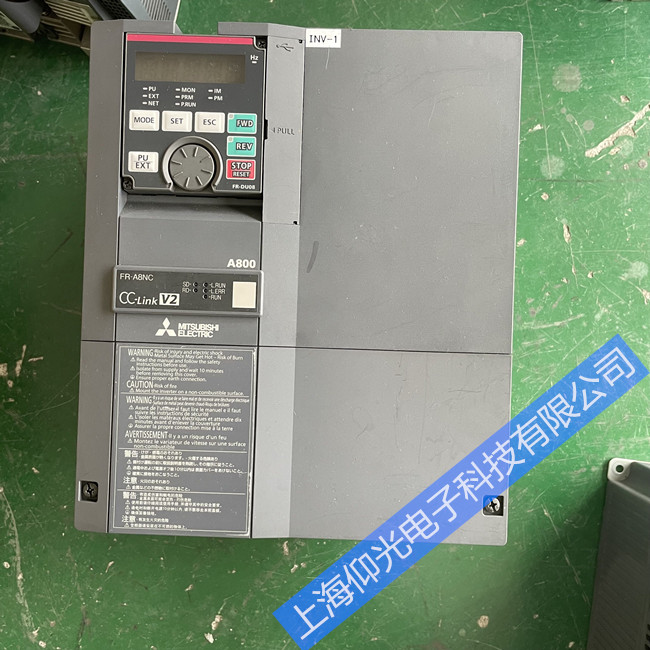 三菱變頻器維修FR-A820-7.5K-1 報(bào)警顯示E.CF接地故障維修