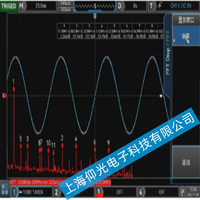 優(yōu)利德UNI-T MSO3000CS系列數(shù)字示波器出現(xiàn)通道設(shè)置故障故障的維修方法